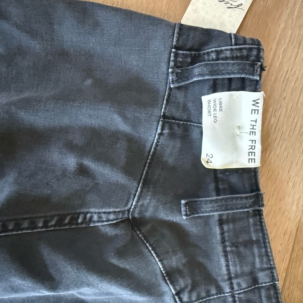 NWT We The Free washed Black Wide Leg Jeans - Picture 6 of 10